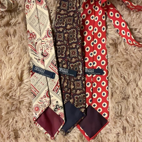 POLO BY RALPH LAUREN 3 TIES FOR $45 OR $15 EACH ALL SILK - Picture 2 of 2